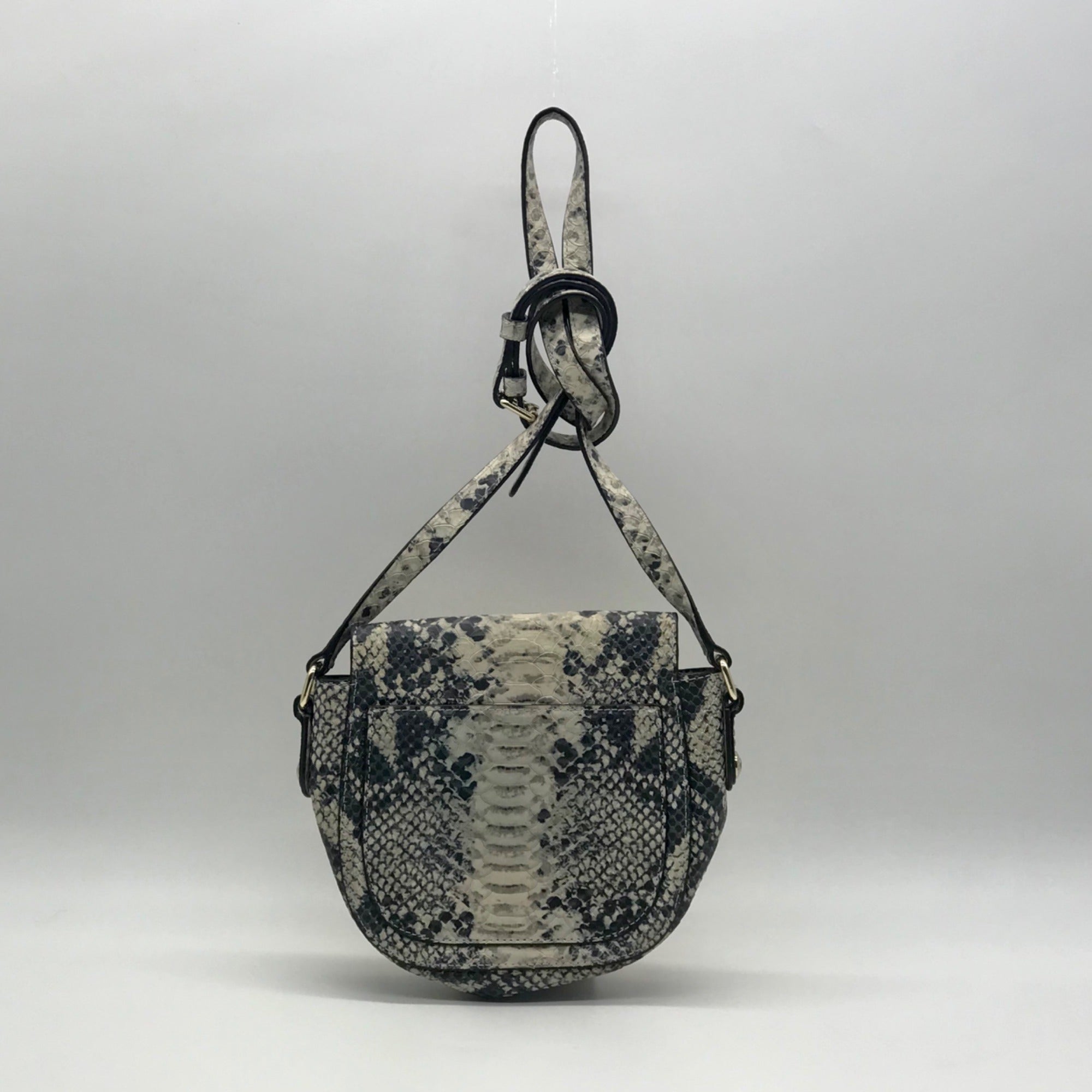 Henri Bendel Genuine Leather Snakeskin Crossbody Bag