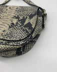 Henri Bendel Genuine Leather Snakeskin Crossbody Bag