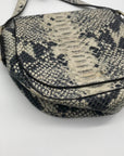 Henri Bendel Genuine Leather Snakeskin Crossbody Bag