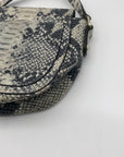 Henri Bendel Genuine Leather Snakeskin Crossbody Bag
