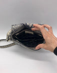 Henri Bendel Genuine Leather Snakeskin Crossbody Bag