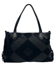 Frye Black Patchwork Leather & Suede Miren Tote