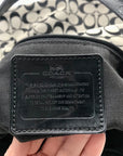 Coach Black & Grey Signature Canvas Tote Bag