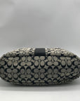 Coach Black & Grey Signature Canvas Tote Bag