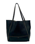 Botkier New York Soho Black Leather Tote Bag