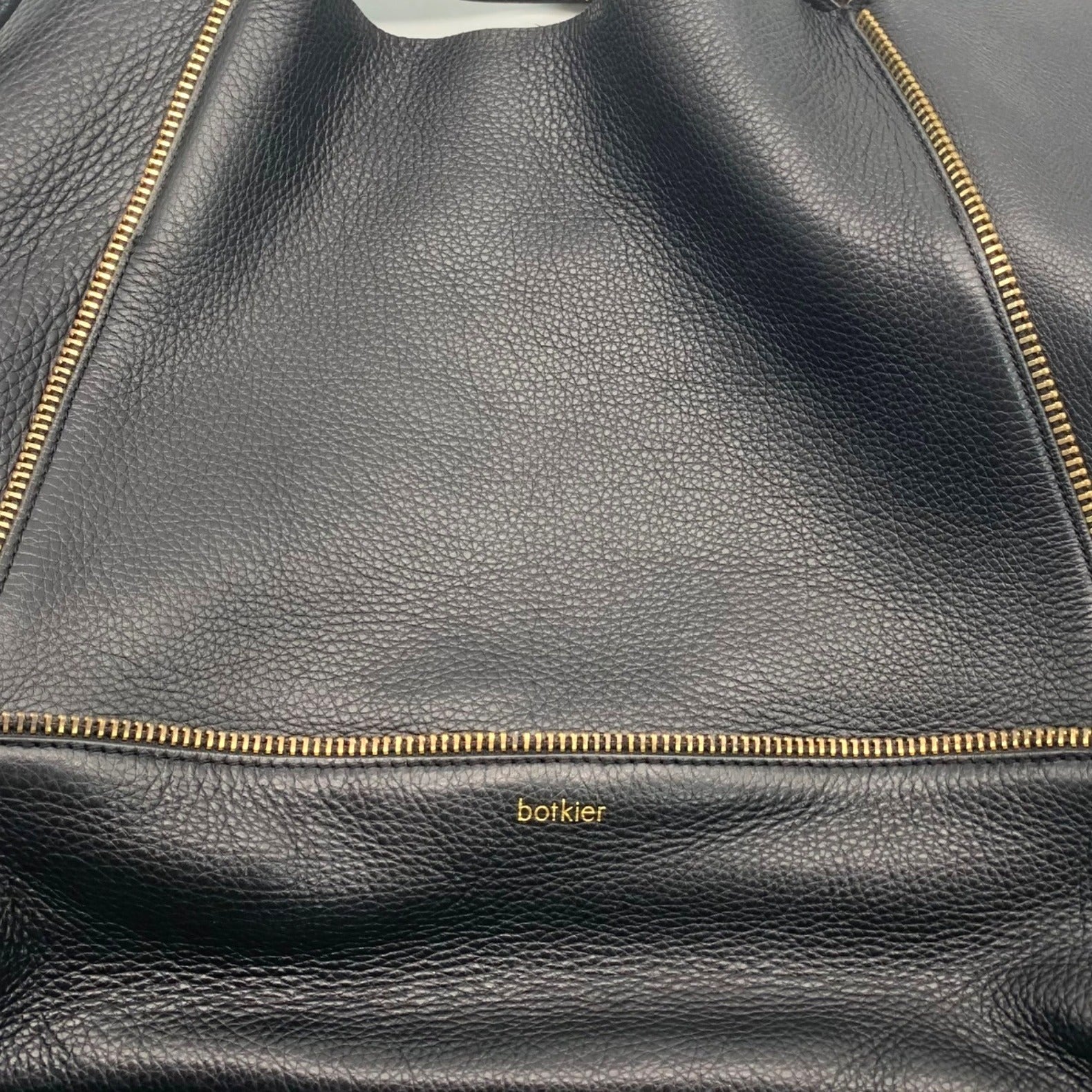 Botkier New York Soho Black Leather Tote Bag