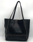 Botkier New York Soho Black Leather Tote Bag