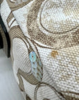 Coach Beige Kristin Op Art Sequin Shoulder Bag 16777