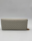 Michael Kors Vanilla Monogram Canvas Juliana Convertible Wallet