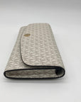 Michael Kors Vanilla Monogram Canvas Juliana Convertible Wallet