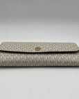 Michael Kors Vanilla Monogram Canvas Juliana Convertible Wallet