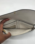 Michael Kors Vanilla Monogram Canvas Juliana Convertible Wallet