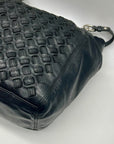 Coach Black Woven Leather Shoulder Bag F17099