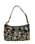 Coach Multicolor Sateen Madison Graphic OP Art Mini Bag 41997