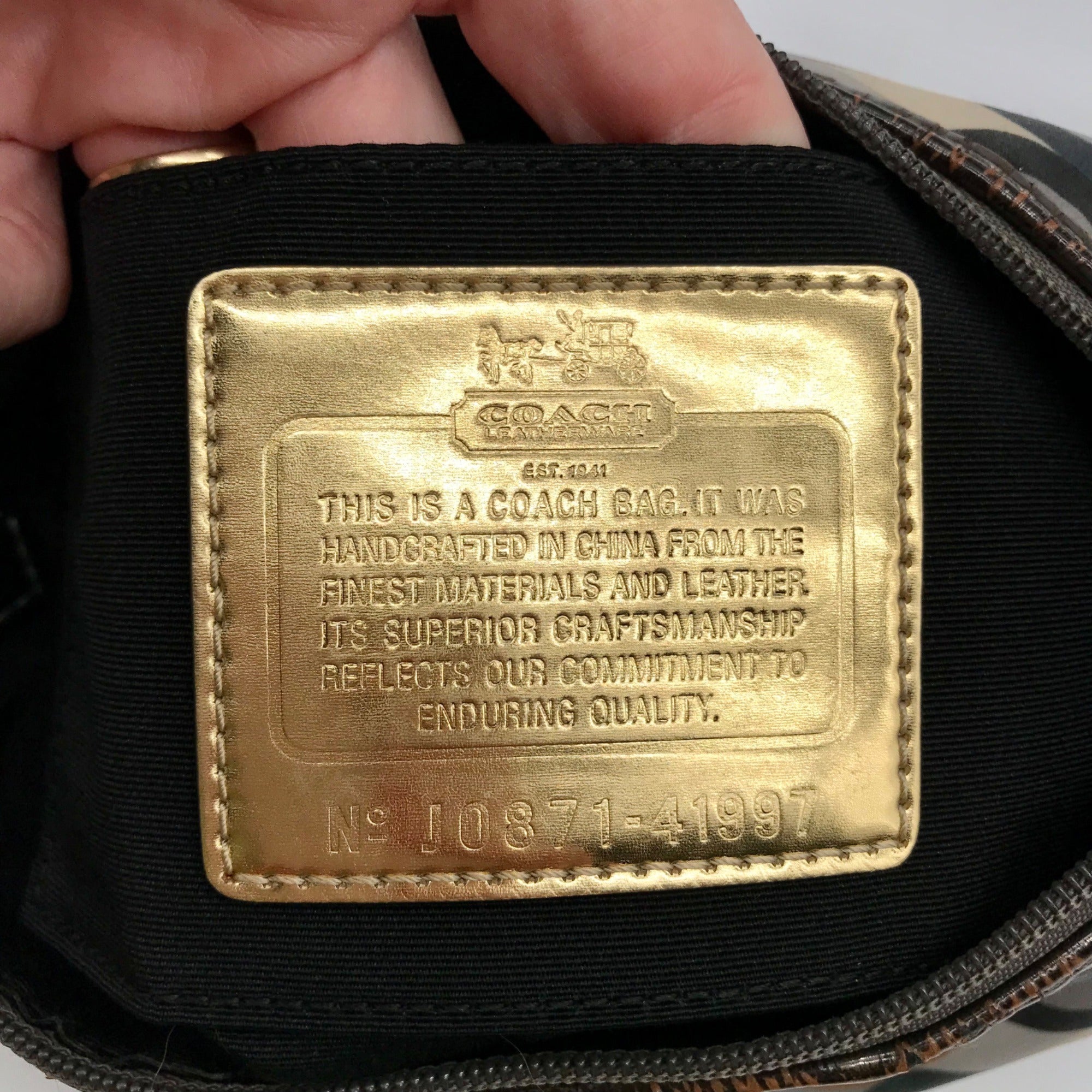 Coach Multicolor Sateen Madison Graphic OP Art Mini Bag 41997