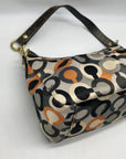 Coach Multicolor Sateen Madison Graphic OP Art Mini Bag 41997