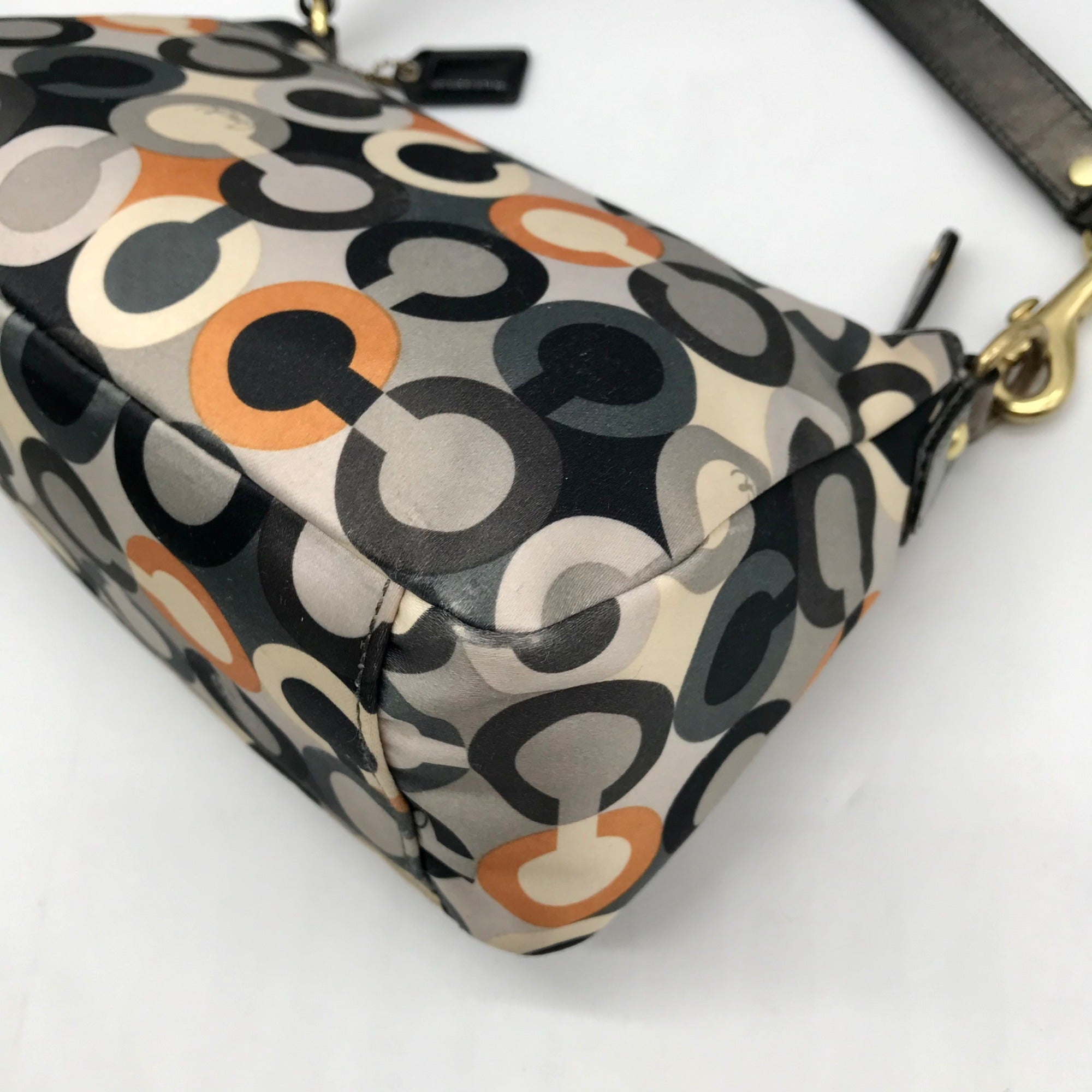 Coach Multicolor Sateen Madison Graphic OP Art Mini Bag 41997