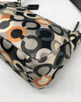 Coach Multicolor Sateen Madison Graphic OP Art Mini Bag 41997