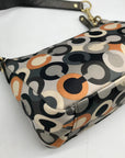 Coach Multicolor Sateen Madison Graphic OP Art Mini Bag 41997