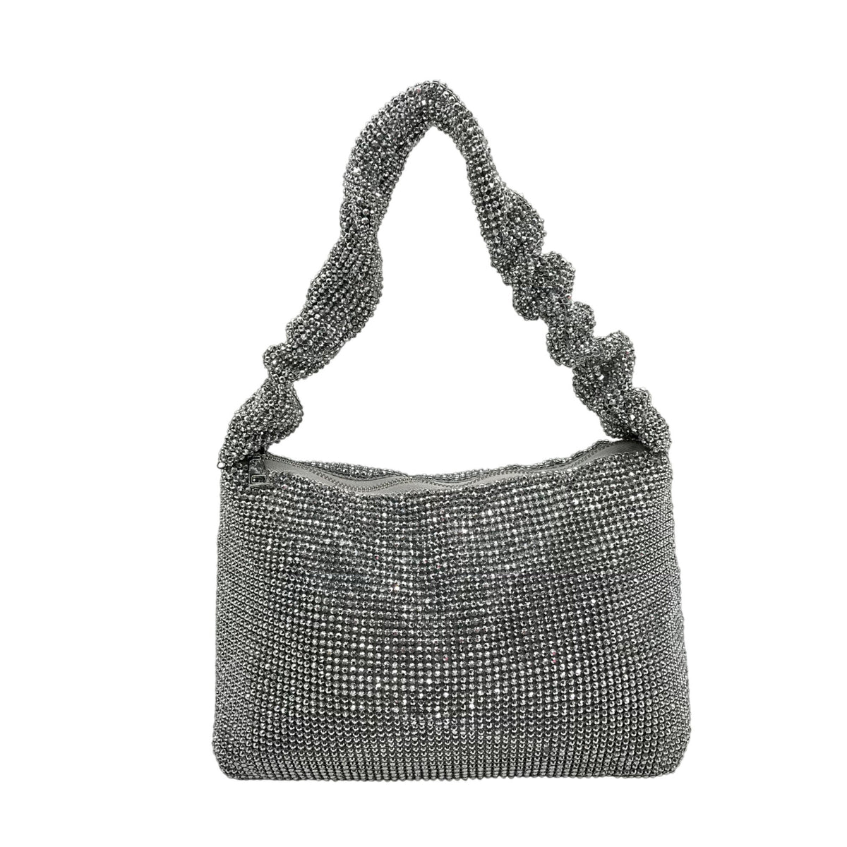 I.N.C International Concepts Silver Mesh Scrunch Shoulder Bag