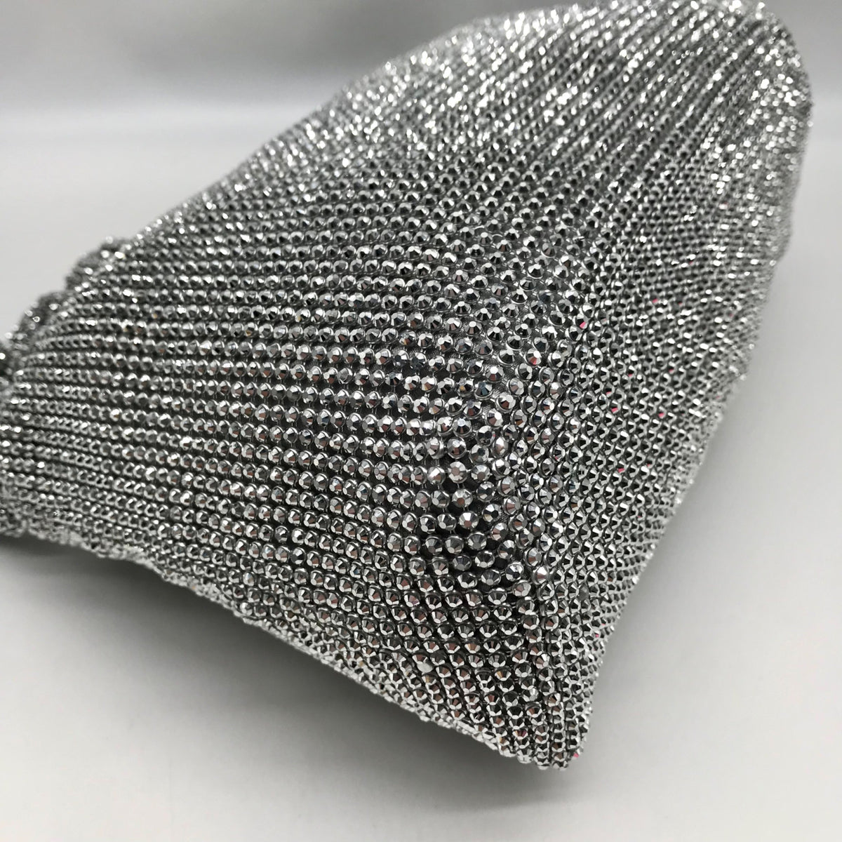 I.N.C International Concepts Silver Mesh Scrunch Shoulder Bag