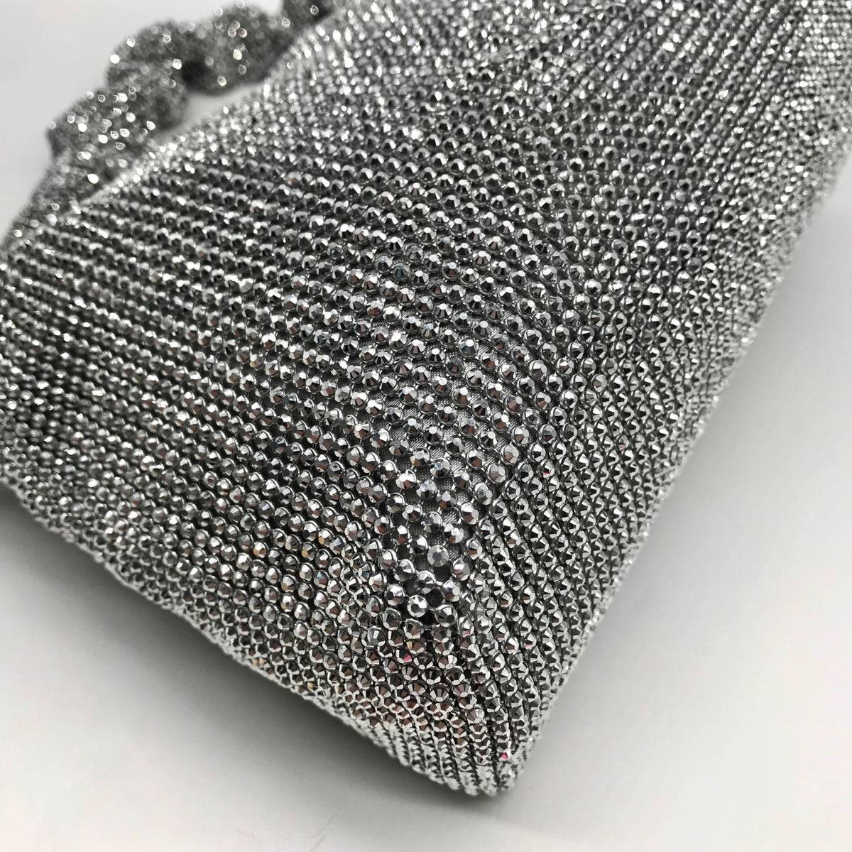 I.N.C International Concepts Silver Mesh Scrunch Shoulder Bag