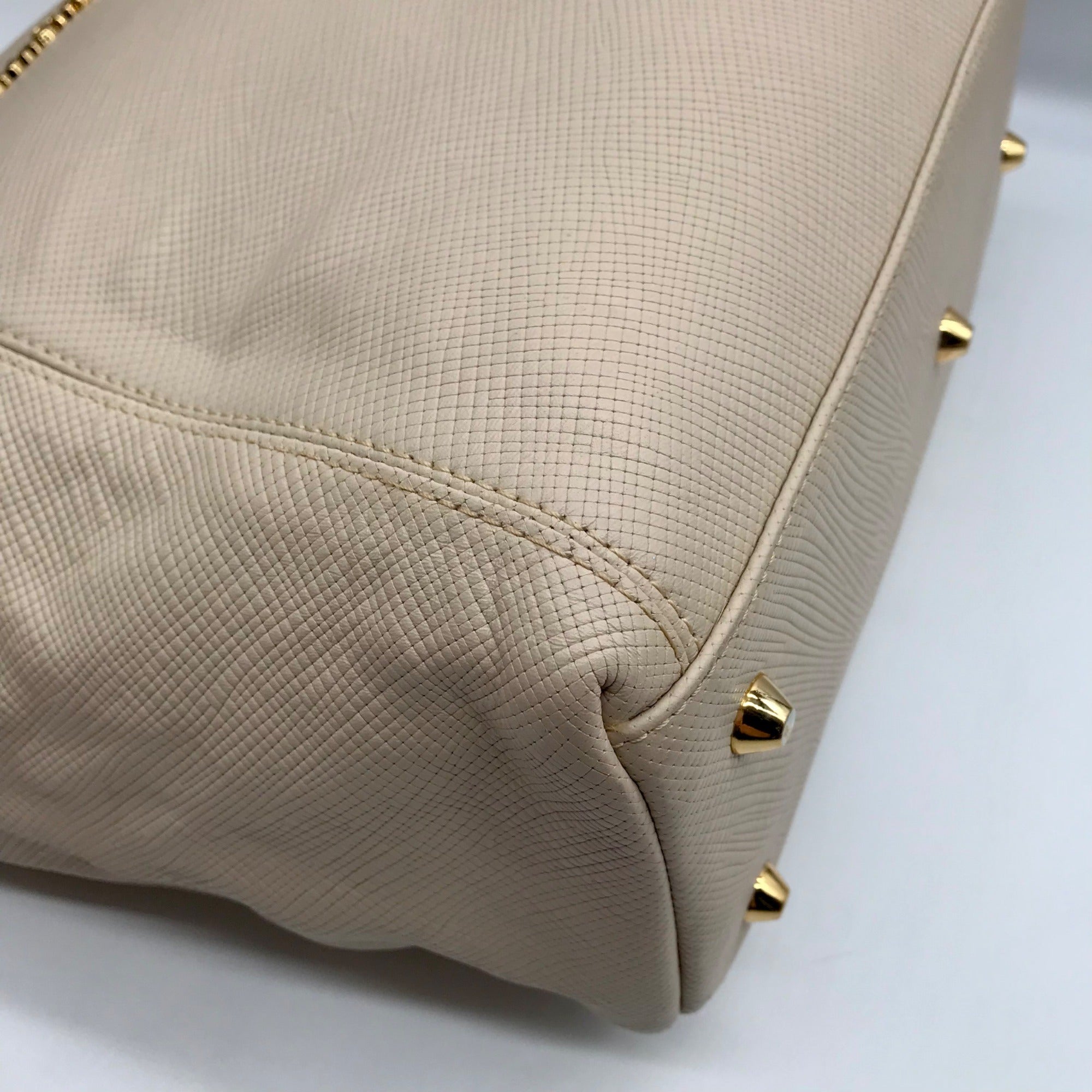 Carmen Steffens Beige Multipocket Tote Bag