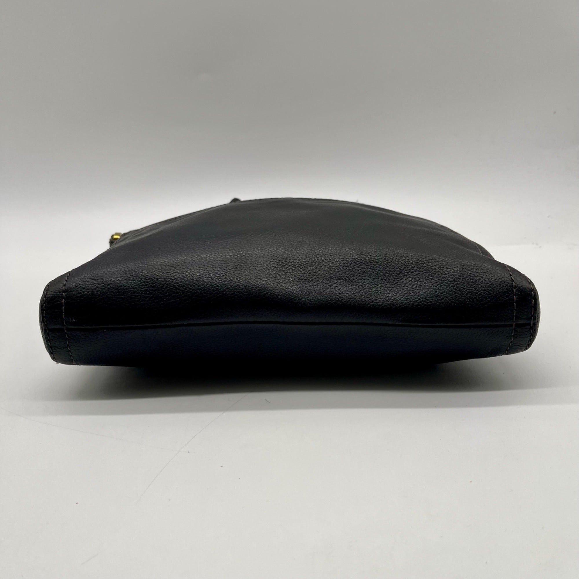 Fossil Black Leather Vintage Crossbody Bag