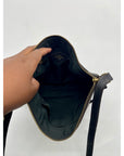Fossil Black Leather Vintage Crossbody Bag