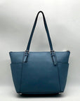 Michael Kors Light Blue Saffiano Leather Tote Bag