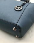 Michael Kors Light Blue Saffiano Leather Tote Bag