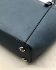 Michael Kors Light Blue Saffiano Leather Tote Bag