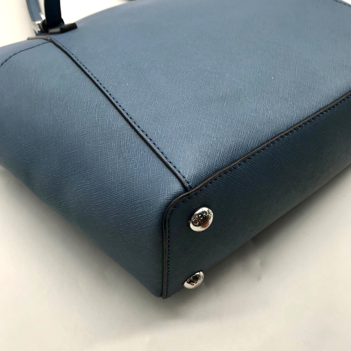 Michael Kors Light Blue Saffiano Leather Tote Bag