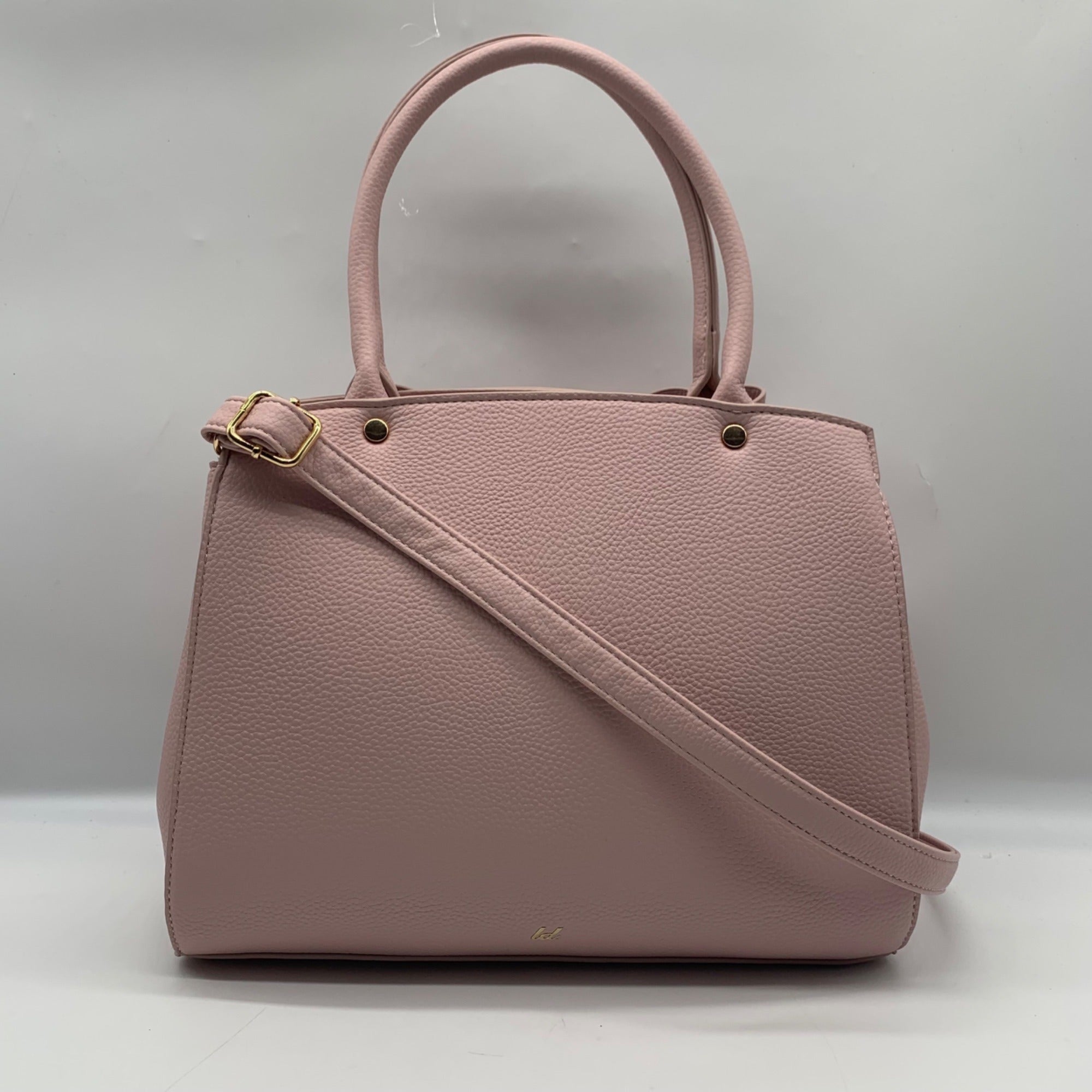 Like Dreams Pink Leather Bowtie Crossbody Bag