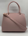 Like Dreams Pink Leather Bowtie Crossbody Bag