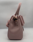 Like Dreams Pink Leather Bowtie Crossbody Bag