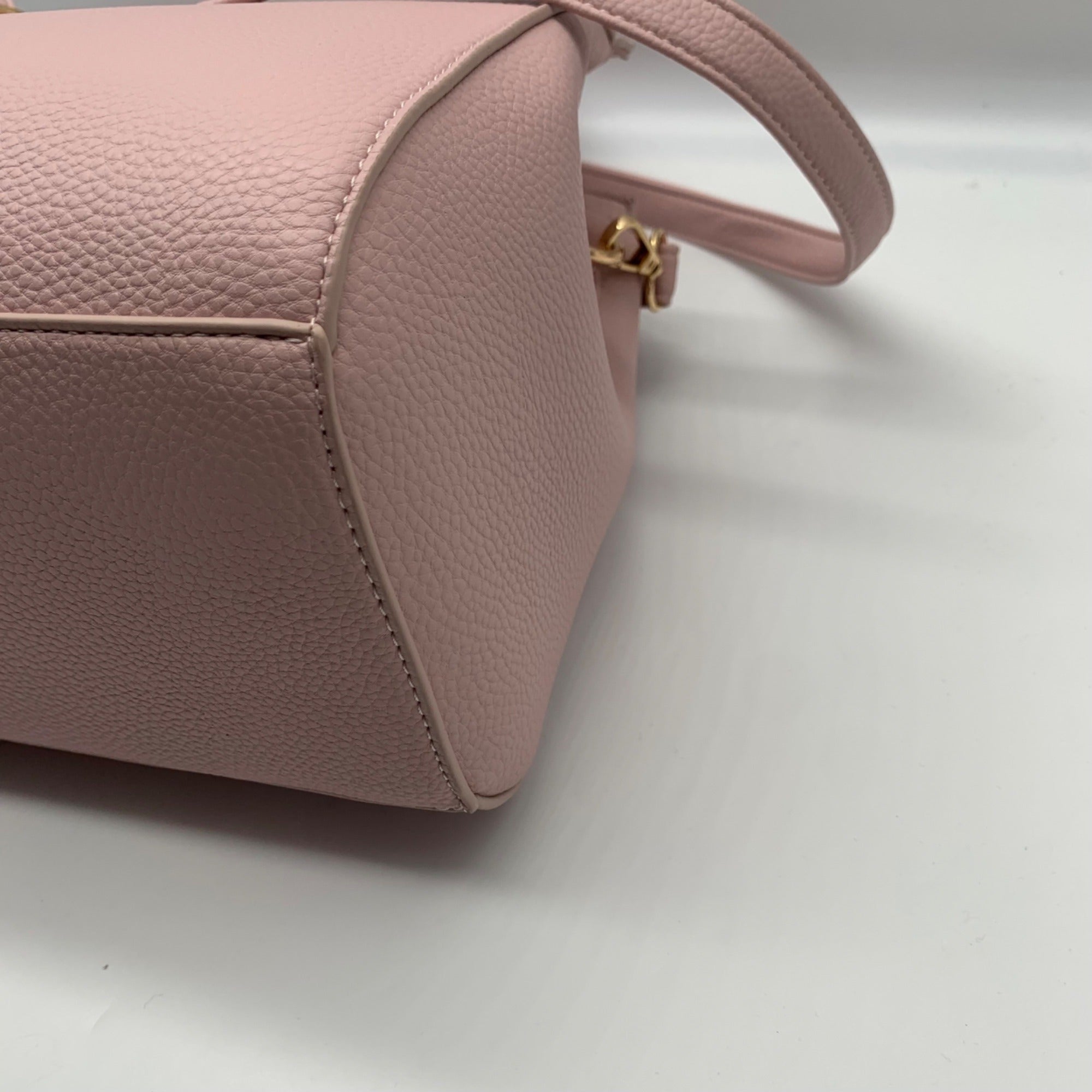 Like Dreams Pink Leather Bowtie Crossbody Bag