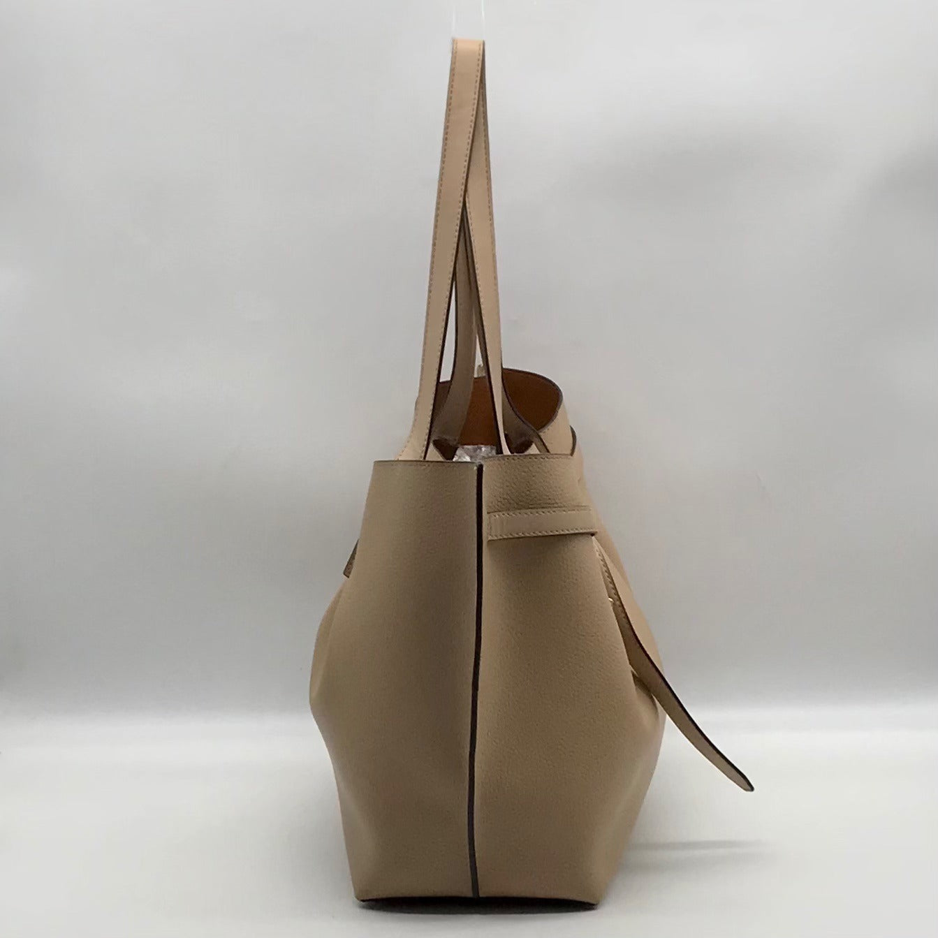Michael Kors Taupe Pebbled Leather Emilia Large East West Tote Bag