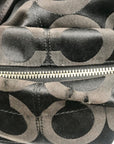 Coach Black Signature Canvas Hobo Bag 14147