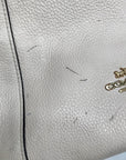 Coach Chalk Pebbled Leather Kacey Convertible Satchel C6229