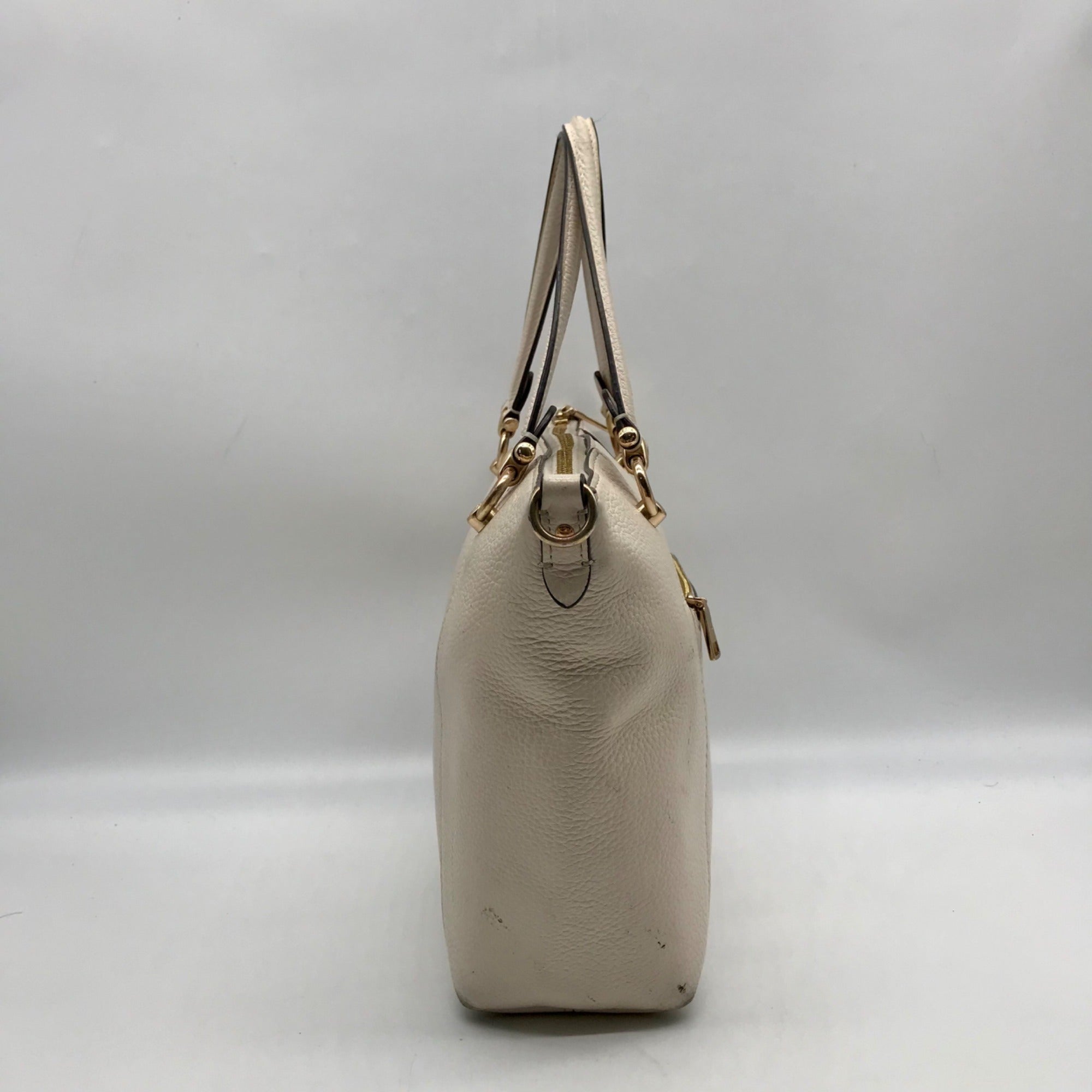 Coach Chalk Pebbled Leather Kacey Convertible Satchel C6229
