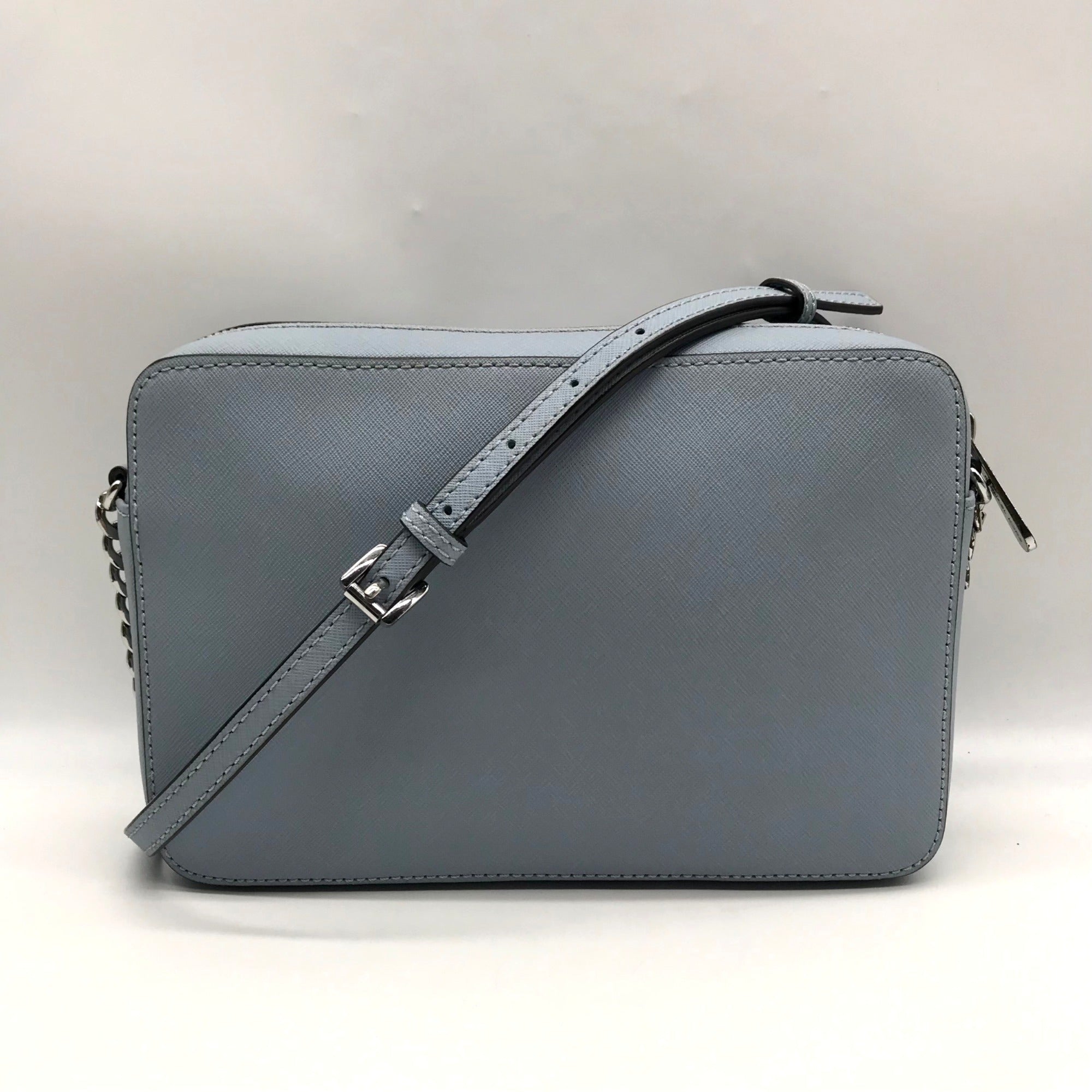 Michael Kors Jet Set Sky Blue East West Saffiano Leather Crossbody