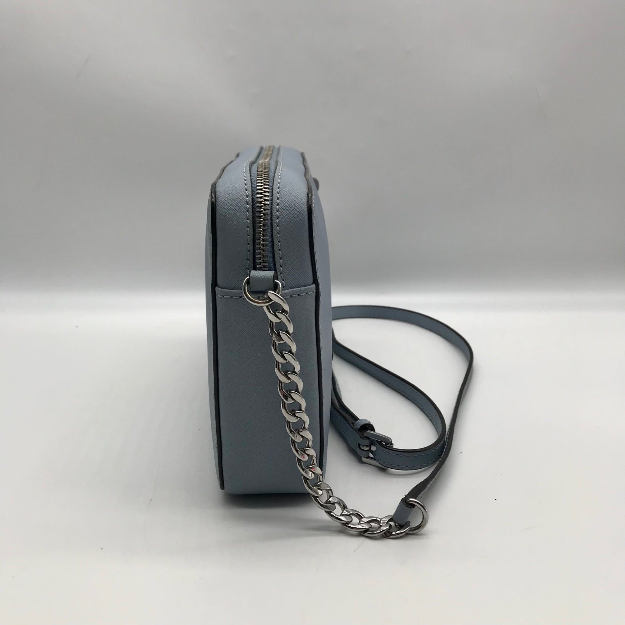 Michael Kors Jet Set Sky Blue East West Saffiano Leather Crossbody