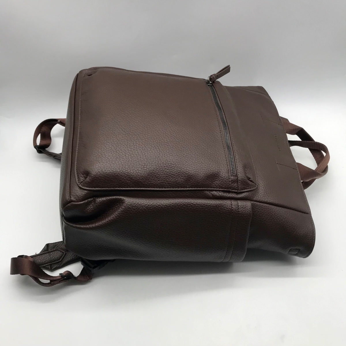 Louenhide Brown Vegan Leather Large Bronx Backpack
