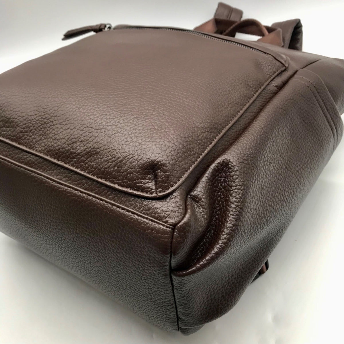Louenhide Brown Vegan Leather Large Bronx Backpack