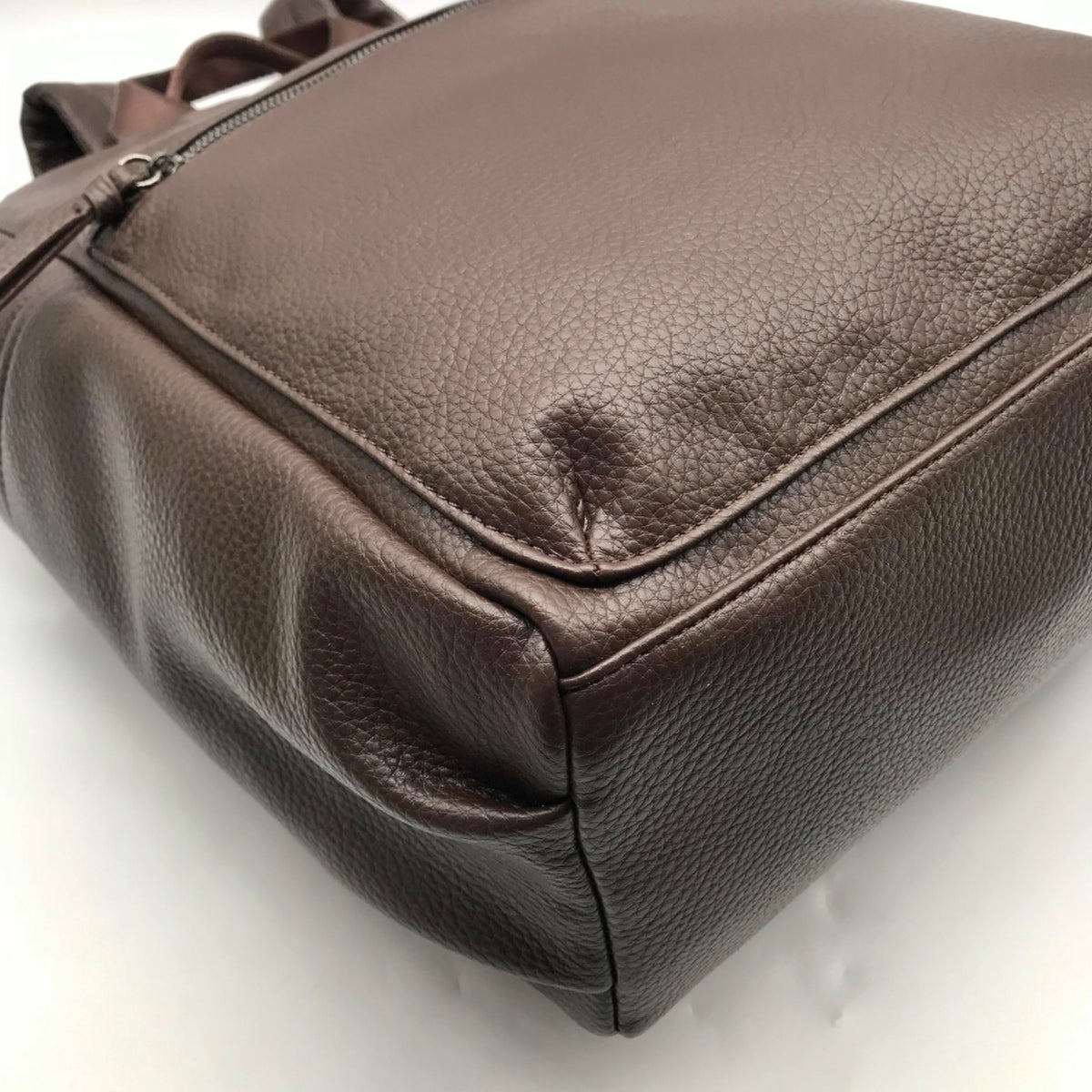 Louenhide Brown Vegan Leather Large Bronx Backpack