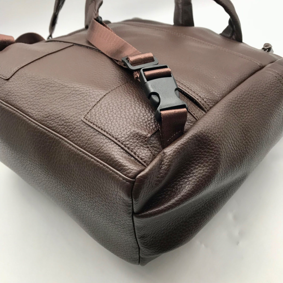 Louenhide Brown Vegan Leather Large Bronx Backpack