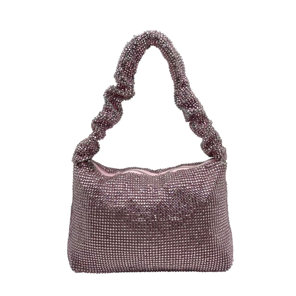I.N.C. International Concepts Pink Mesh Scrunch Shoulder Bafg
