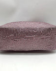 I.N.C. International Concepts Pink Mesh Scrunch Shoulder Bafg