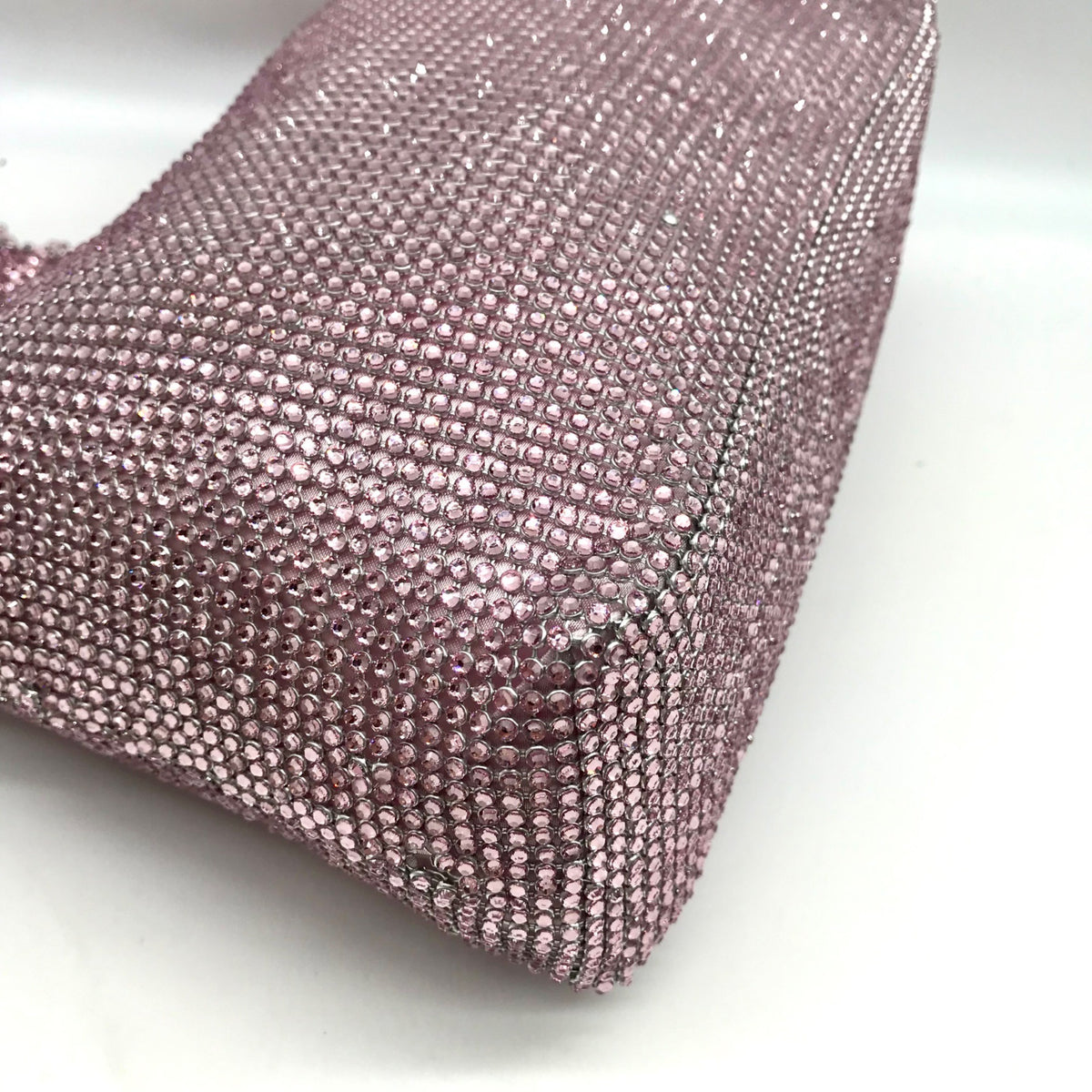 I.N.C. International Concepts Pink Mesh Scrunch Shoulder Bafg